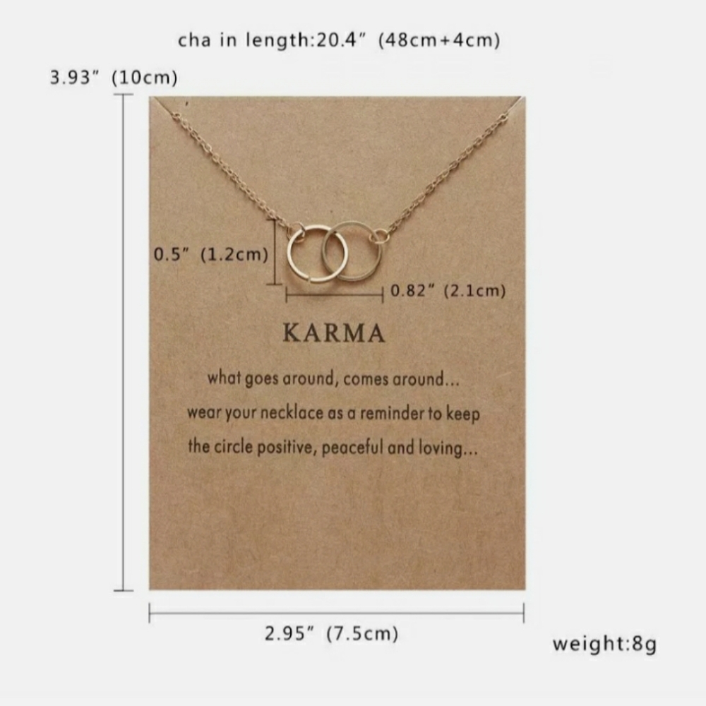 Good Karma Double Circle Necklace